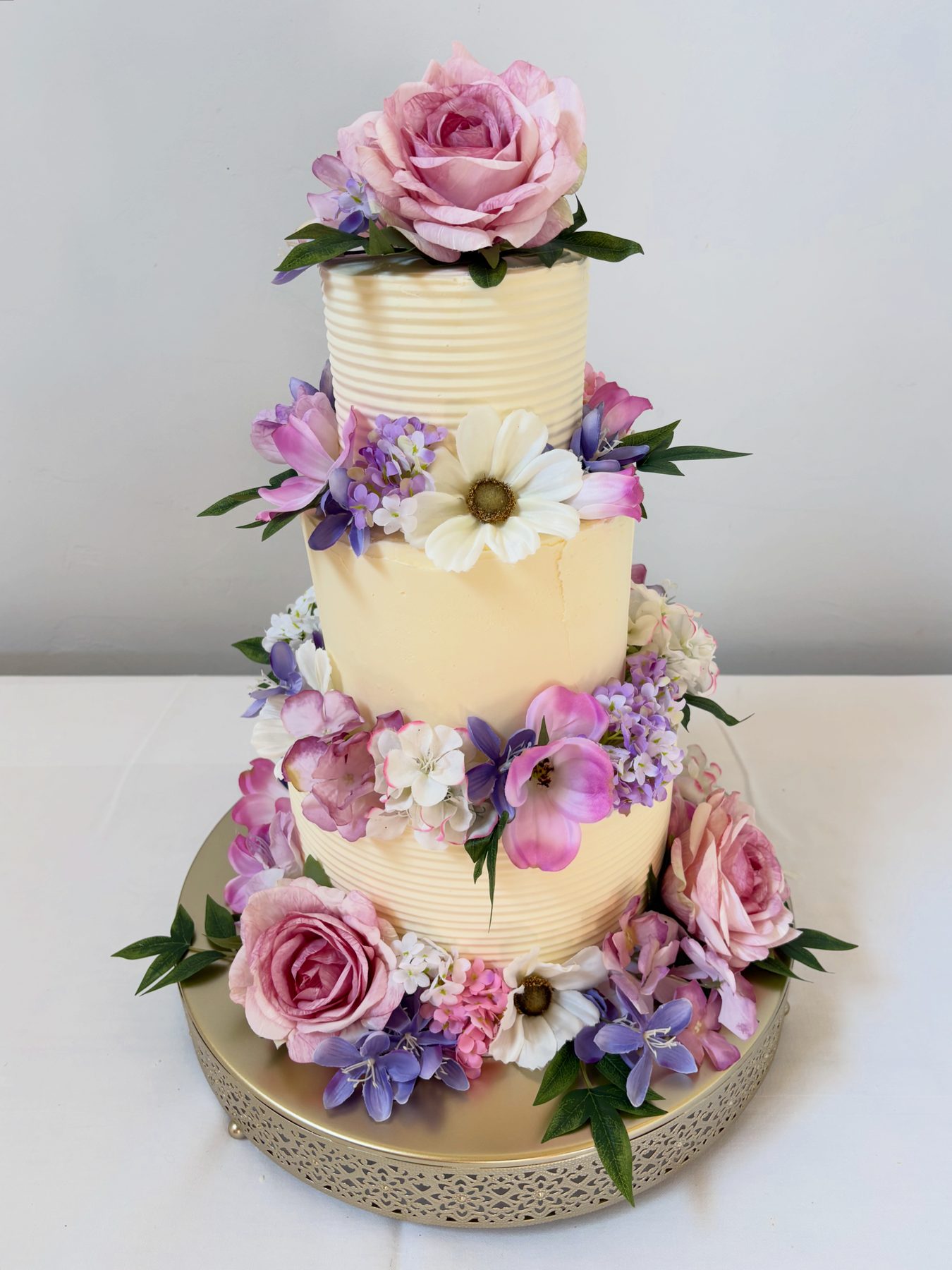 Wedding cake by Blossom Bakery, Chelmsford