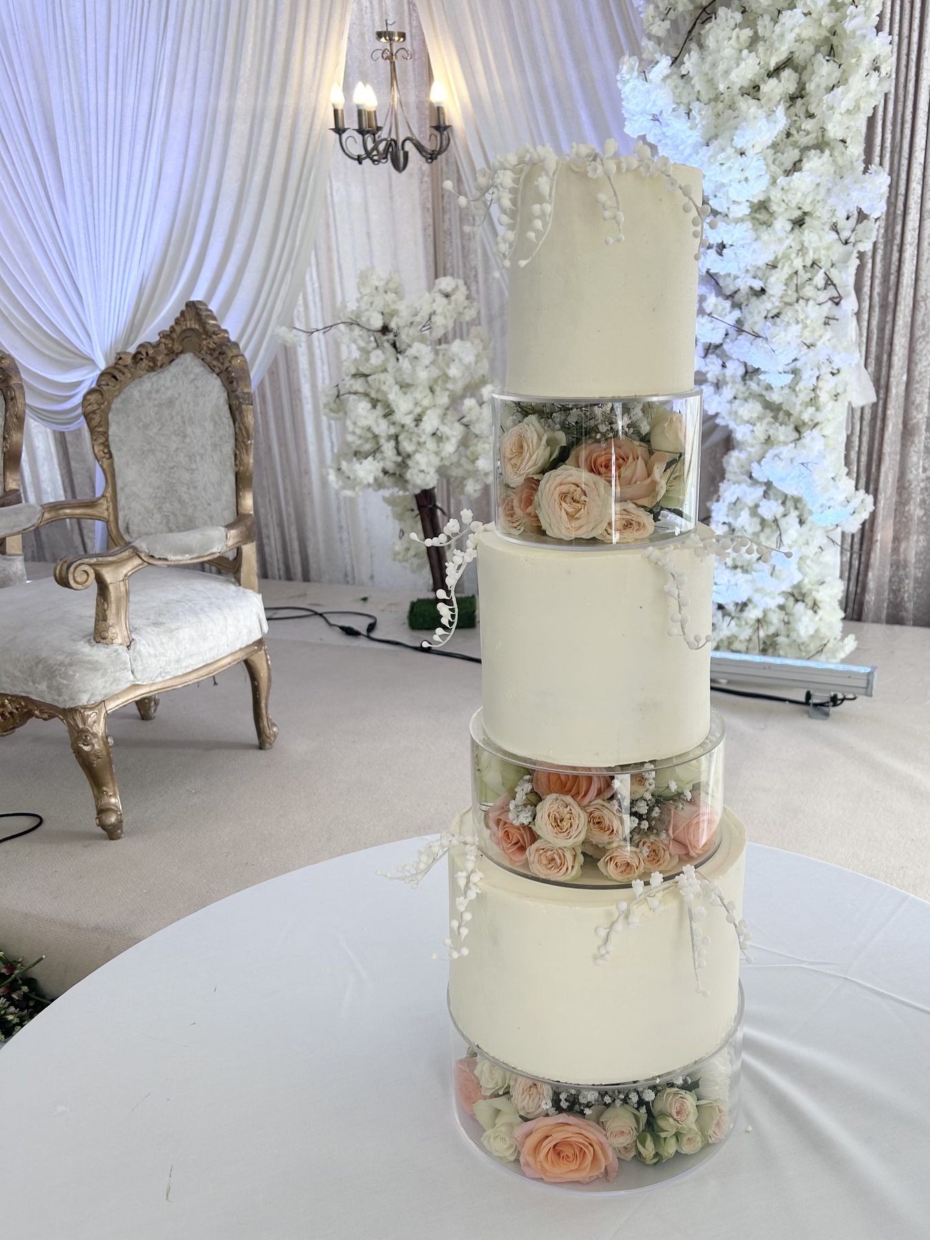 Wedding cake by Blossom Bakery, Chelmsford