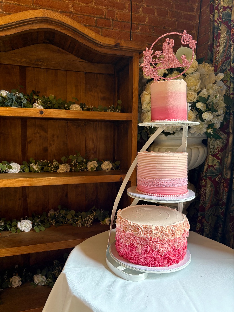 Wedding cake by Blossom Bakery, Chelmsford