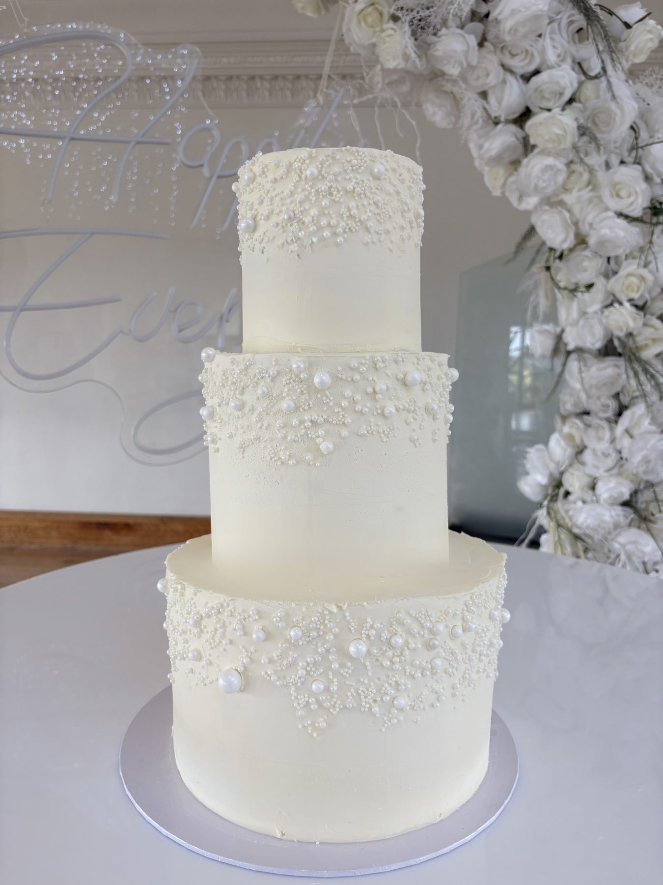 Wedding cake by Blossom Bakery, Chelmsford
