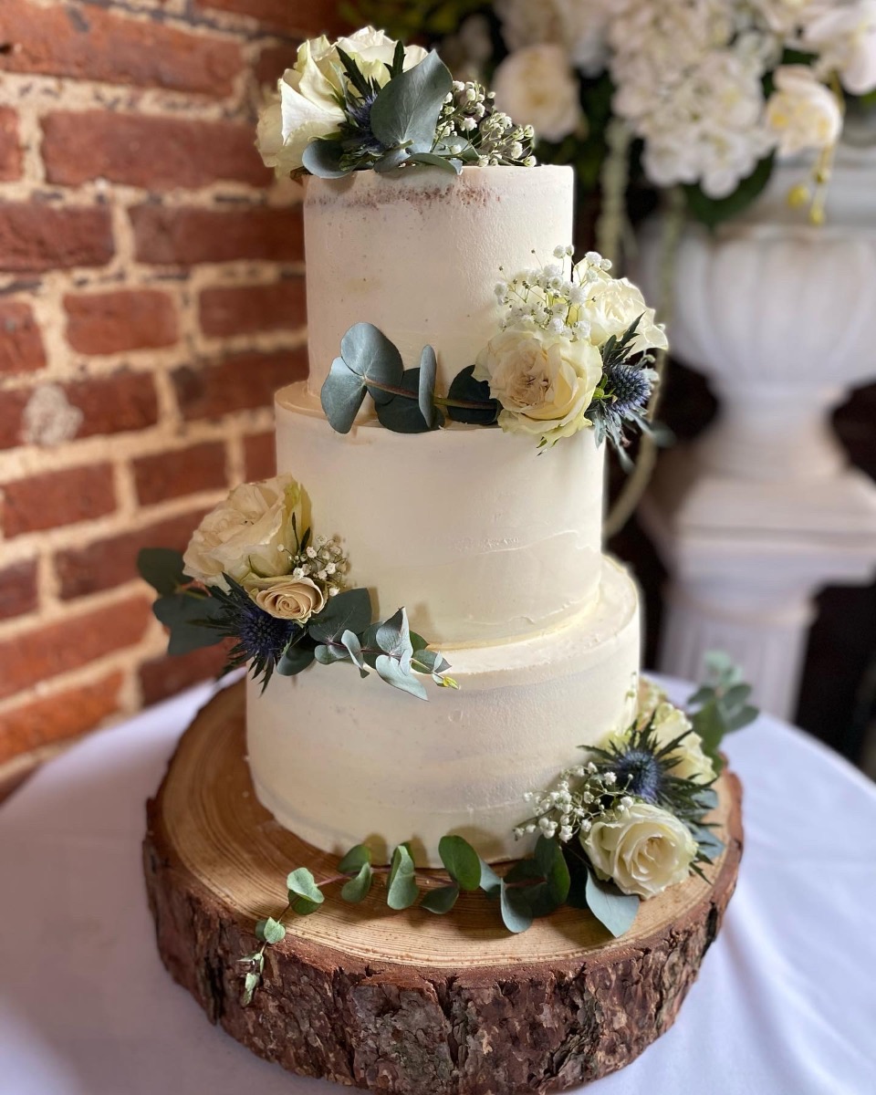 Wedding cake by Blossom Bakery, Chelmsford